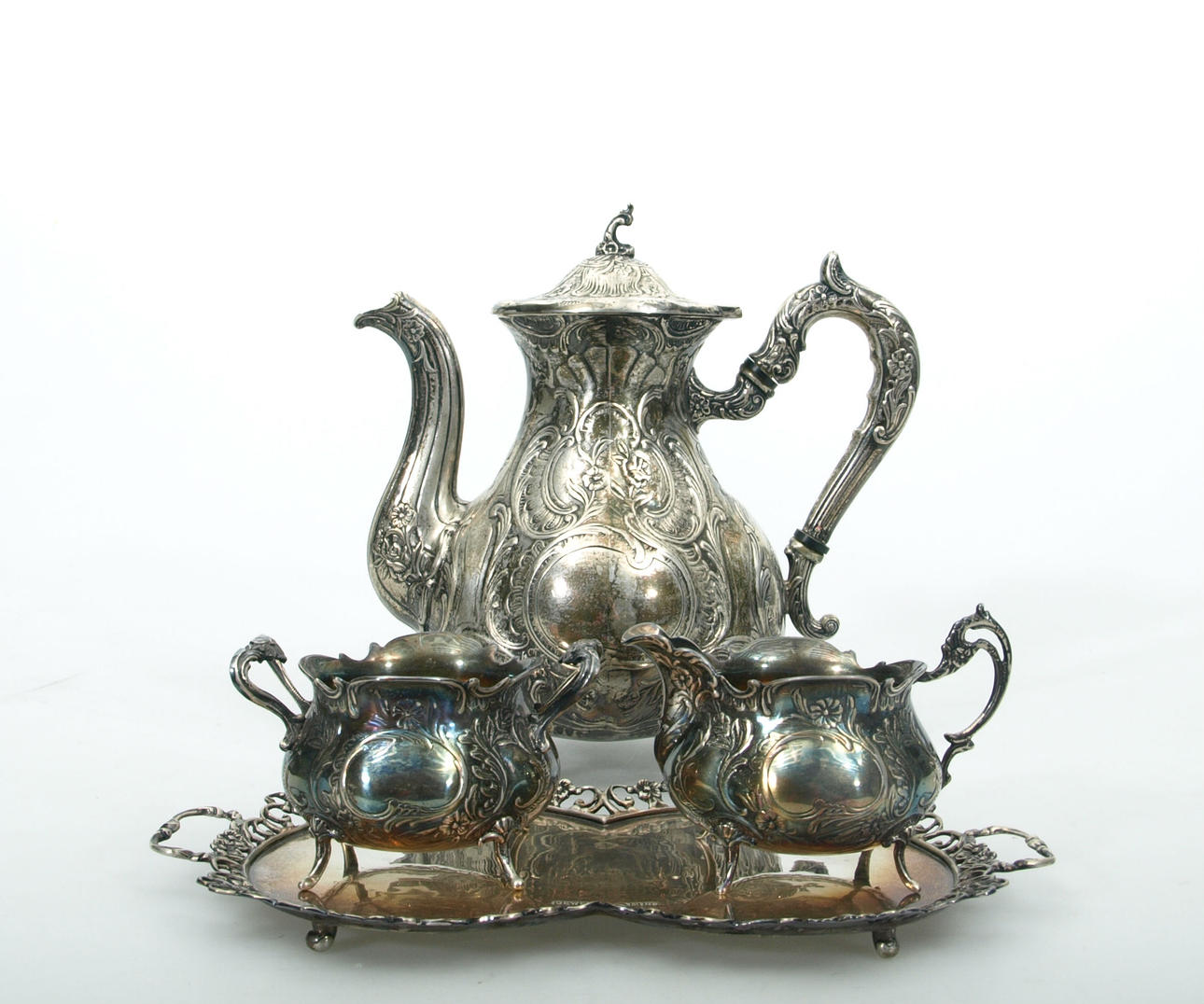 SERVIS, silver, 4 delar, 1069,1 gram.