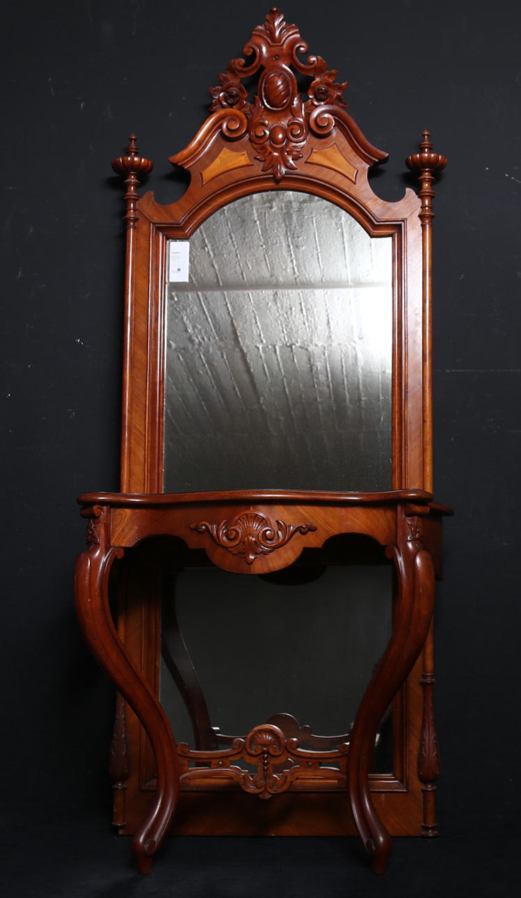 MIRROR and CONSOLE TABLE, neo-rococo, late 1800s. Mirrors - Auctionet