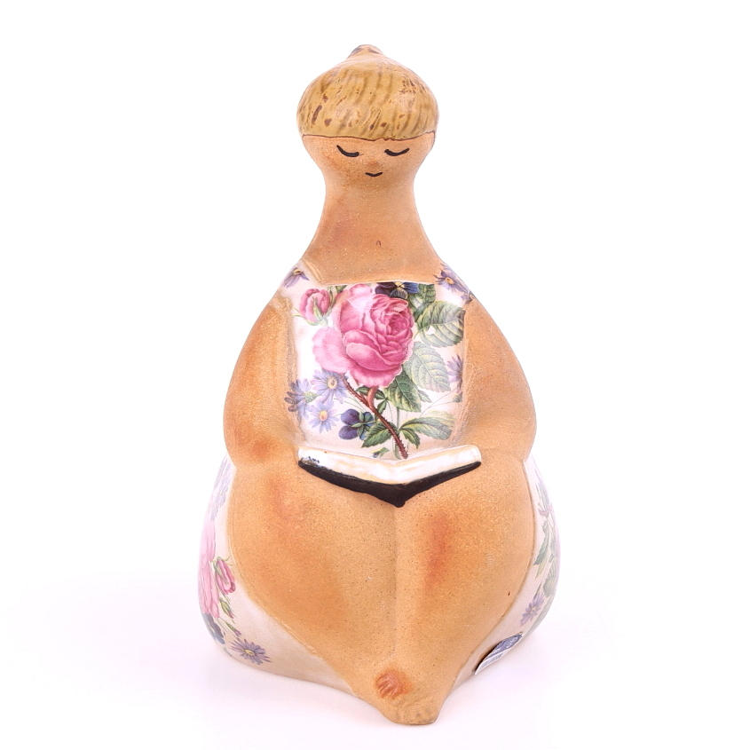 LISA LARSON. Figurin, "Charlotta", stengods, Gustavsberg.