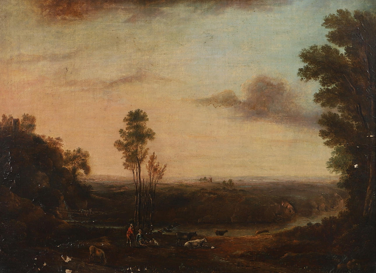 FOLLOWER OF MARC BAETS (1720-1785). PASTORAL SCENE.