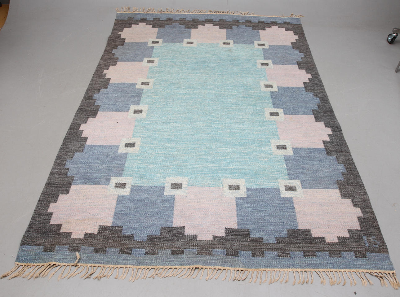 MATTA, rölakan, Ingegerd Silow signerad IS, ca 239 x 164 cm.