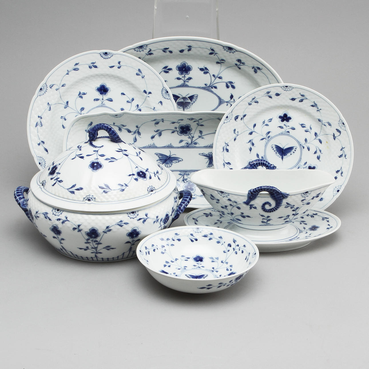 SERVIS, 63 delar, "Sommerfugl", Bing & Gröndahl.