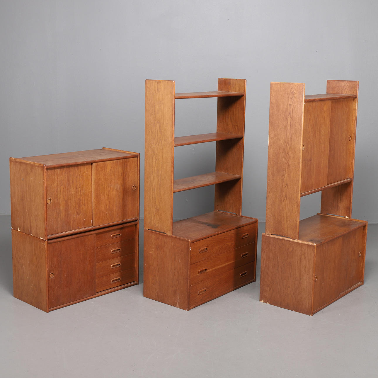 BOKHYLLA, 6 delar i ek, IKEA.