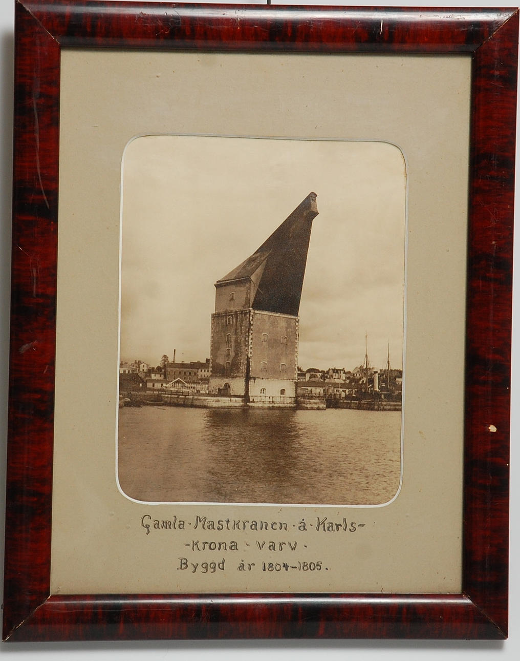 FOTOGRAFI, Gamla Mastkranen Karlskrona Varv.