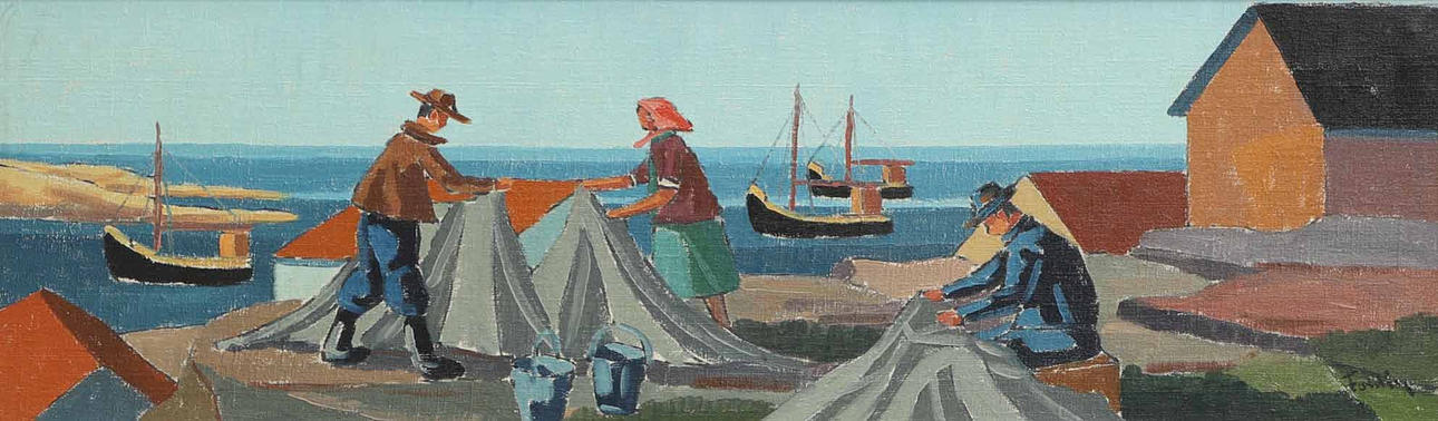 GUNNAR  FOHLIN. Öl auf Leinwand, signiert.