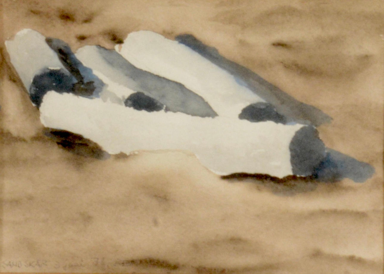 BIRGER E NILSSON. Akvarell.