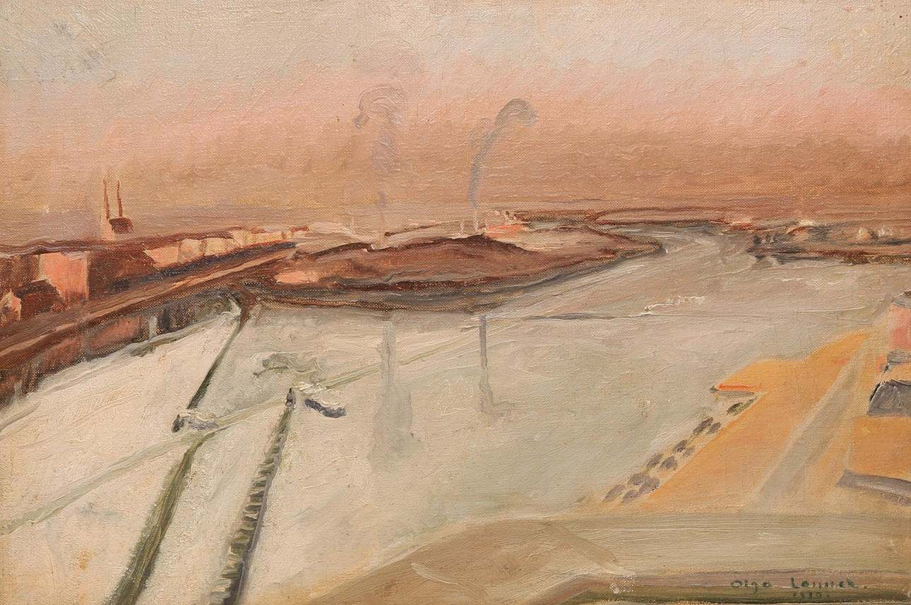 OLGA LANNER (1884-1961). oil on canvas, signed, dated 1930.