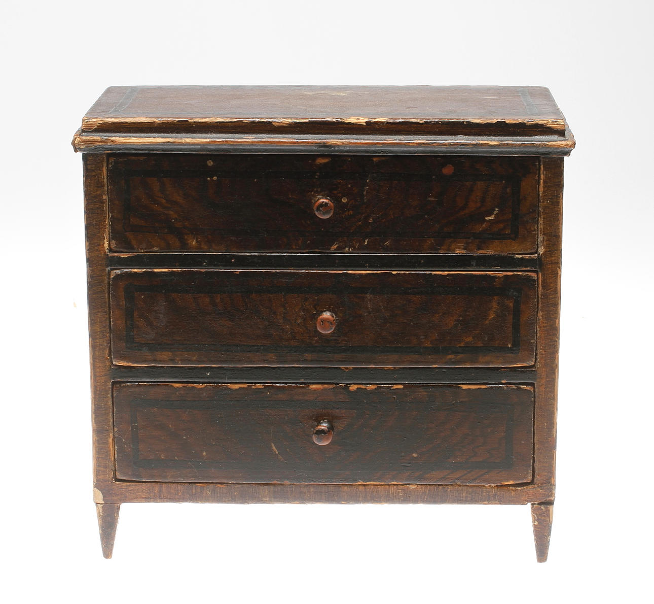 MINIATYRBYRÅ, tidigt 1800-tal.