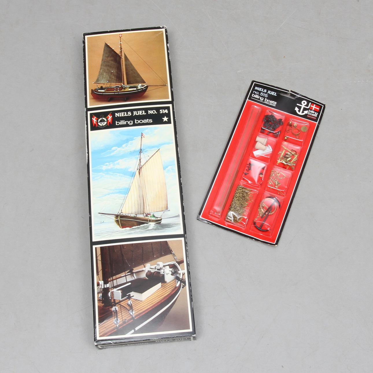 BILLING BOATS, modellbåt, Niels Juel No 514 med tillbehör No 515.