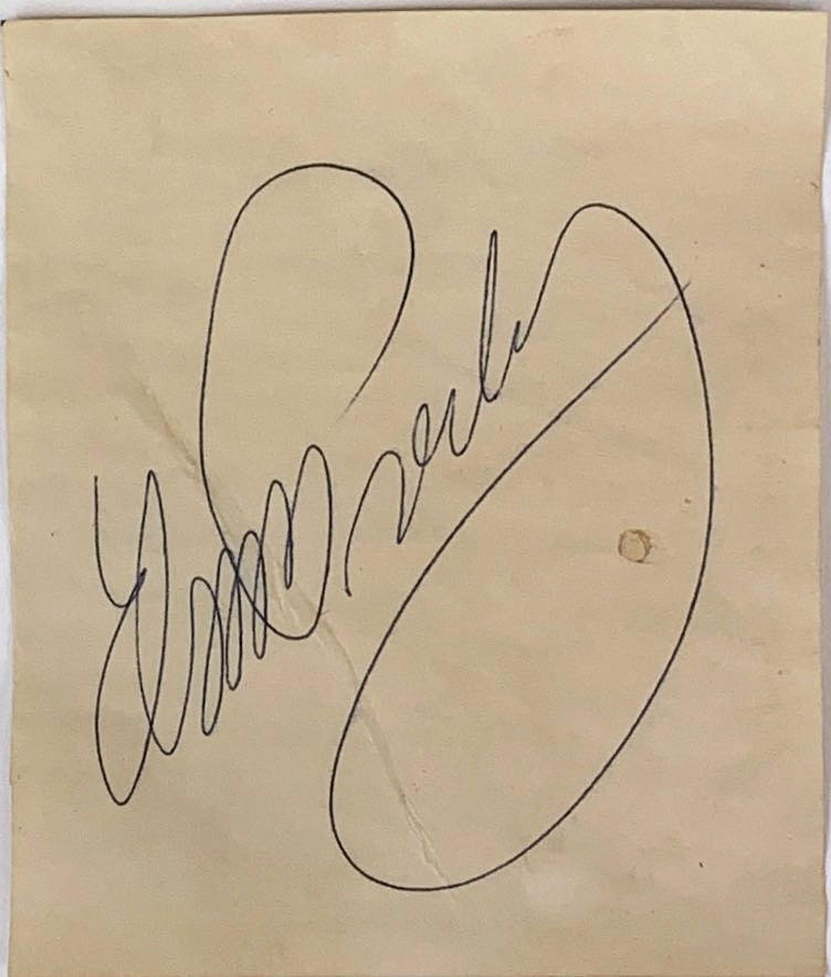 FIRMA DE ELVIS PRESLEY.