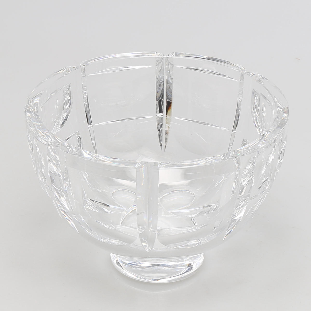 SKÅL i glas, "Tusen Fönster", Simon Gate, Orrefors, 1900-talets mitt.