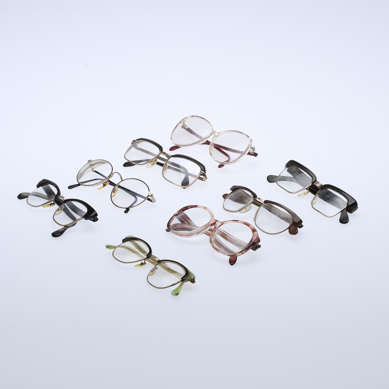 PARTI GLASÖGON, 8 st, 1900-talets mitt.