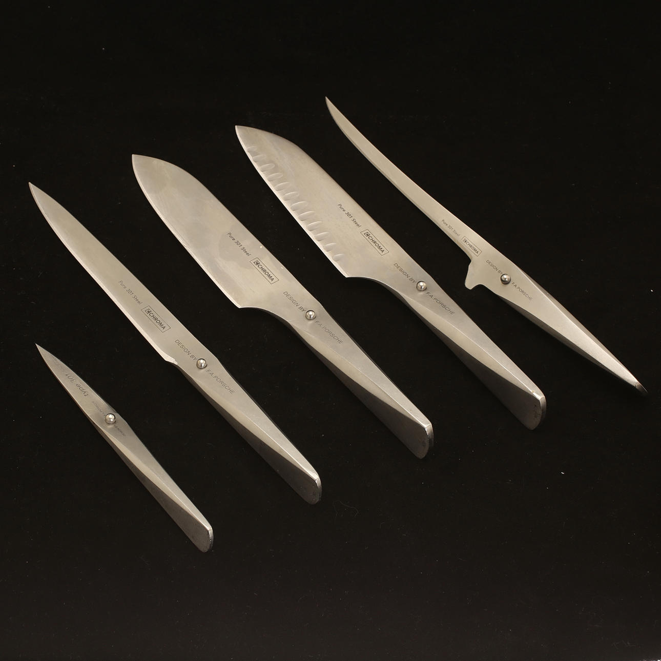 CUCHILLOS, 5 piezas, diseño FA Porsche.