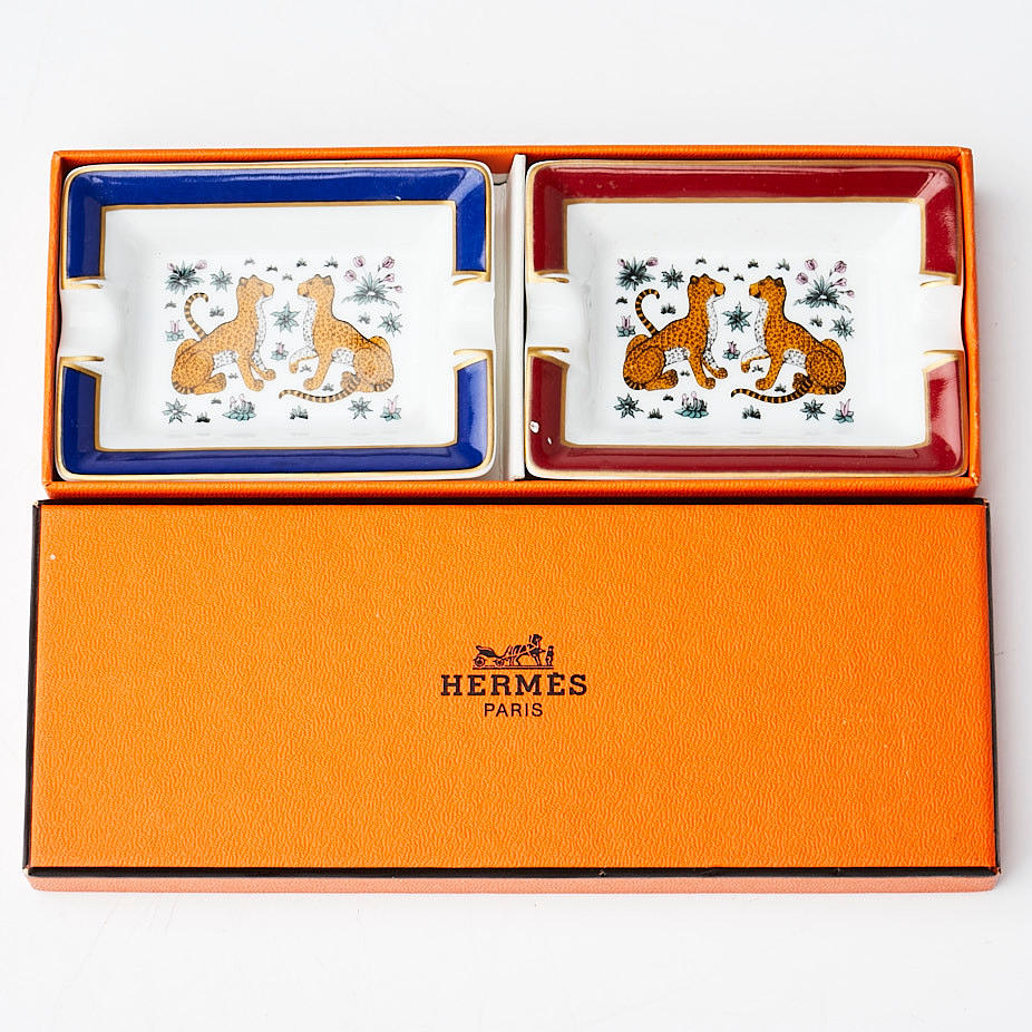HERMÈS, envelope tray, 2 pcs in original packaging.