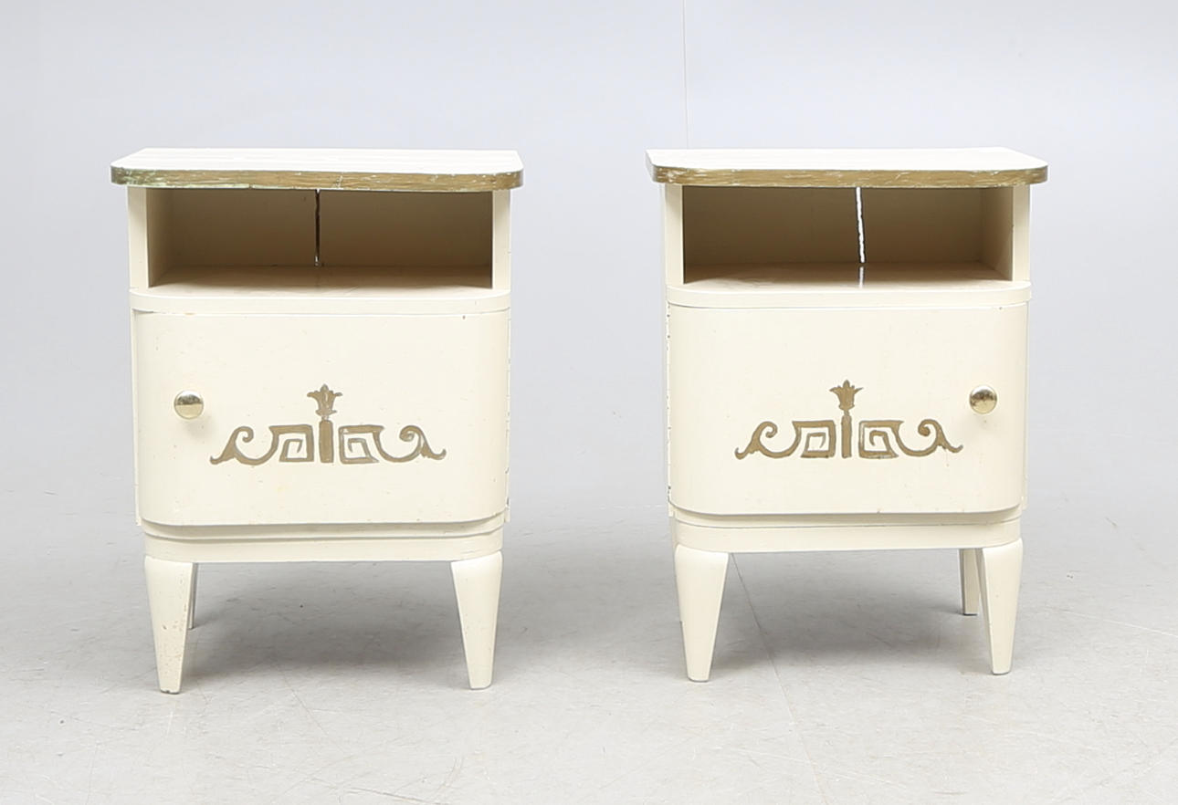 NATTDUKSBORD, ett par, 1900-talets mitt.