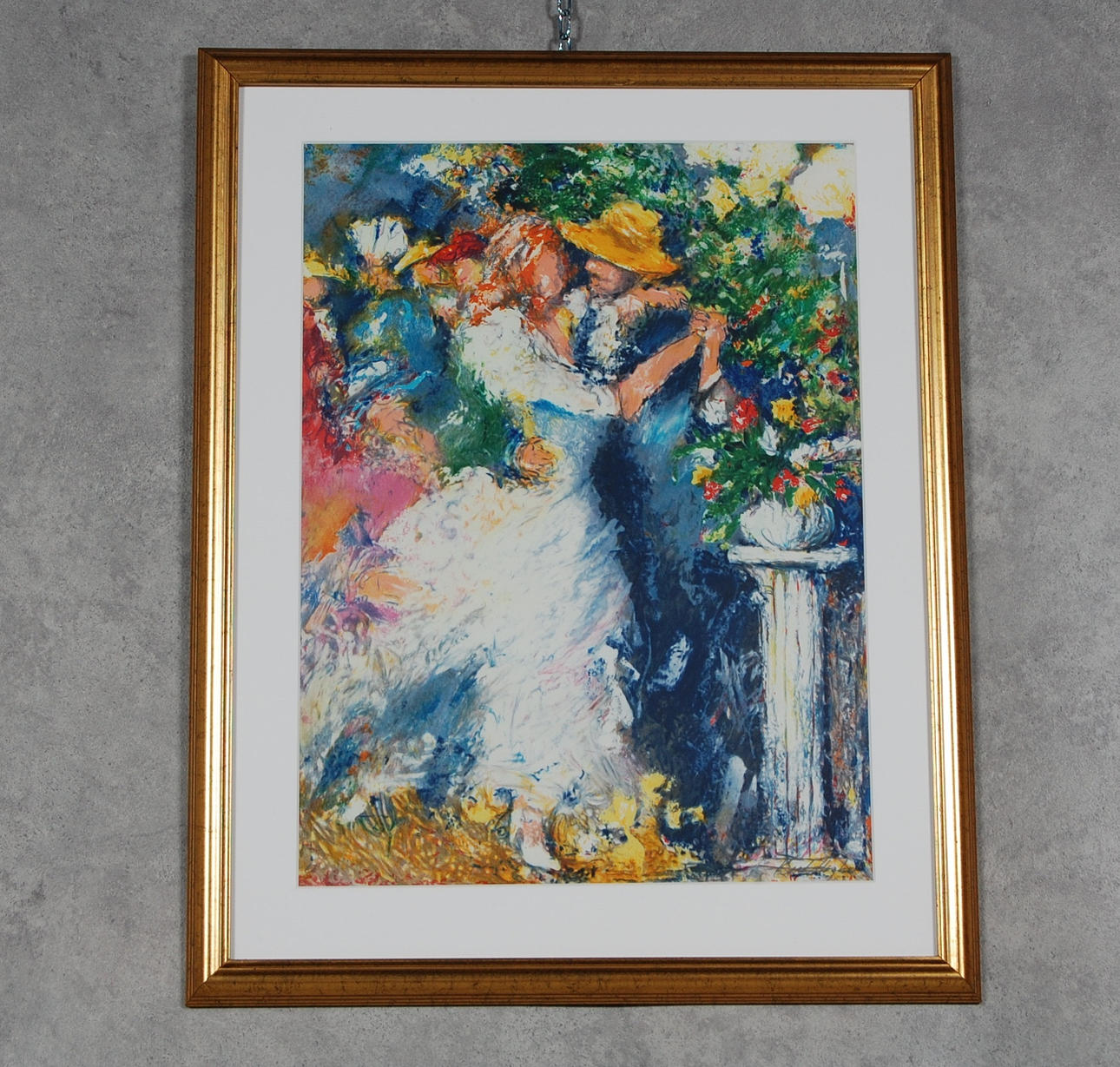 KARL HÖGLUND. färglitografi, " Dansande par " signerad, numrerad EA.