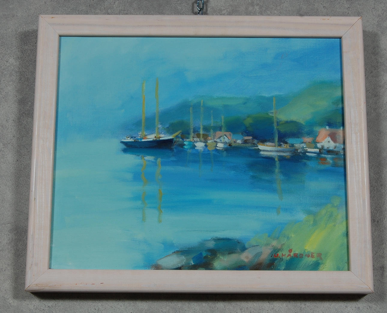 ULF HÅRDNER. olja på duk, signerad.