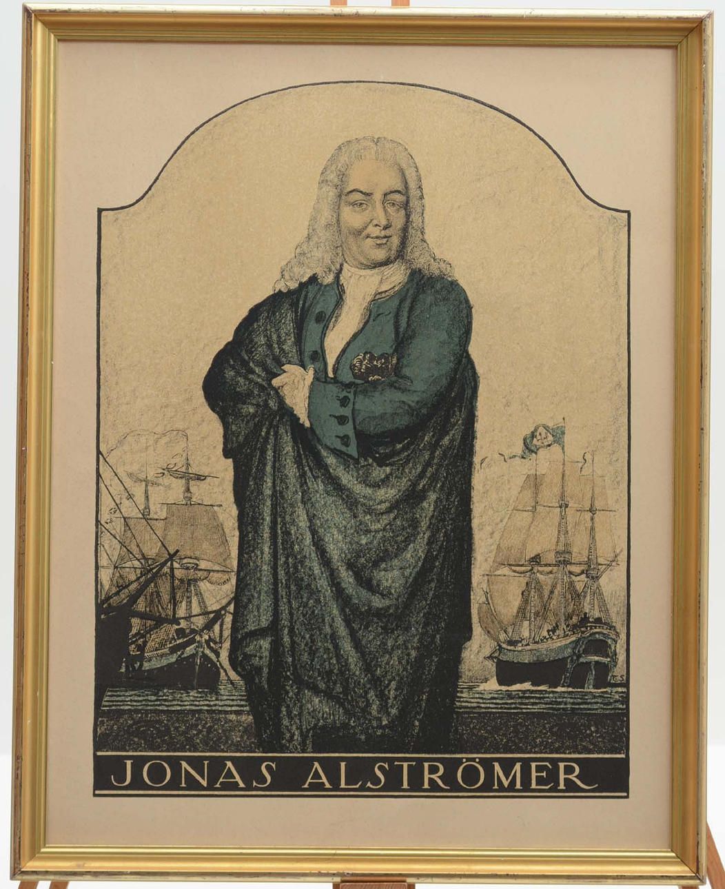 OKÄND KONSTNÄR. Jonas Alströmer. Lithographie.