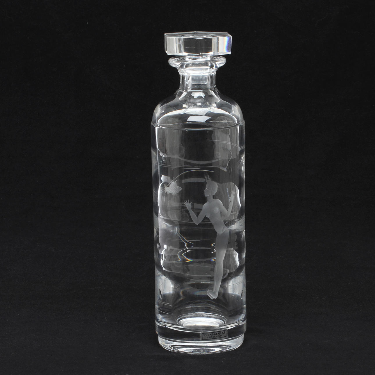 KARAFF, glas, Kosta, 1900-tal.