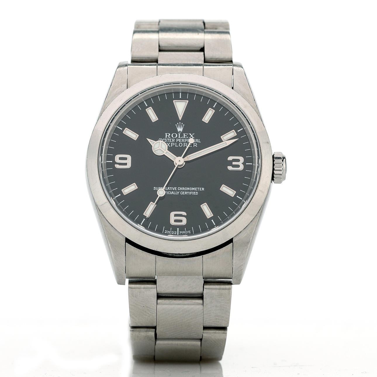 ROLEX EXPLORER Wristwatch, steel, automatic, approx. 2000.