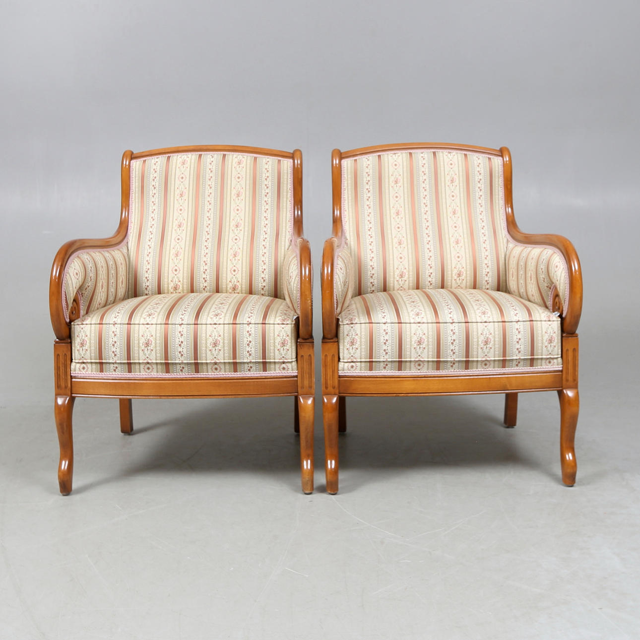 ARMCHAIRS, a pair, Selva, Italy.