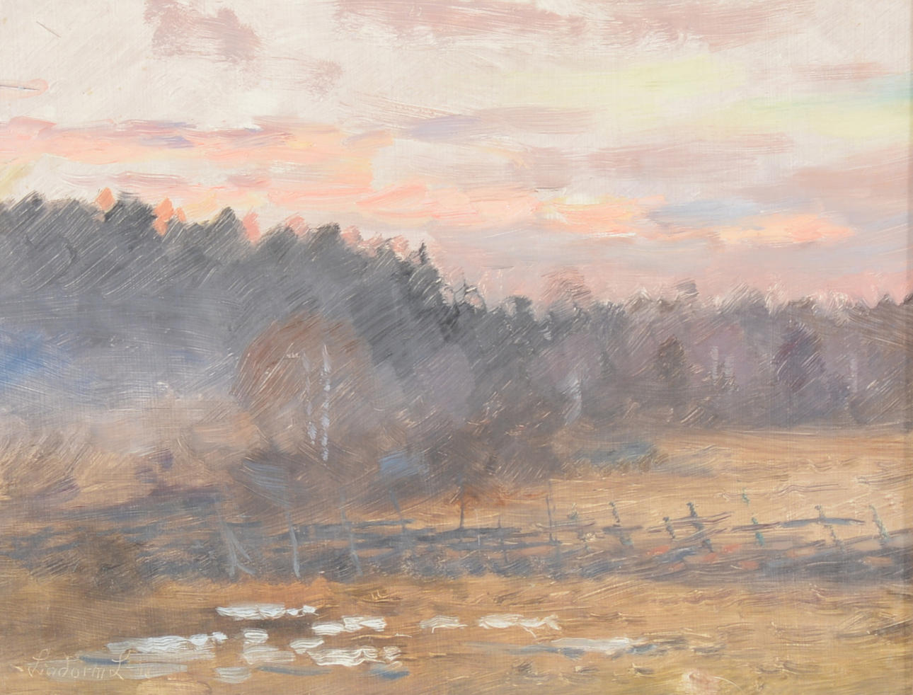 LINDORM LILJEFORS. Olja på pannå.