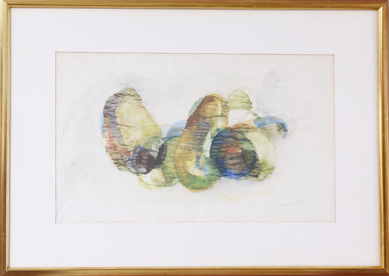 ARMAND ROSSANDER. Stilleben, Blandteknik, signerad A. Rossander.