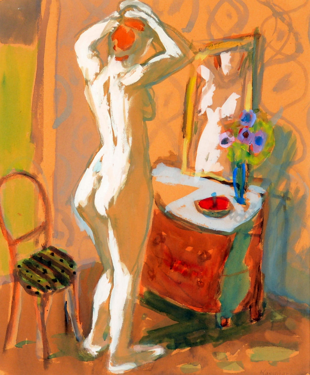 GERHARD KARLMARK. Gouache.