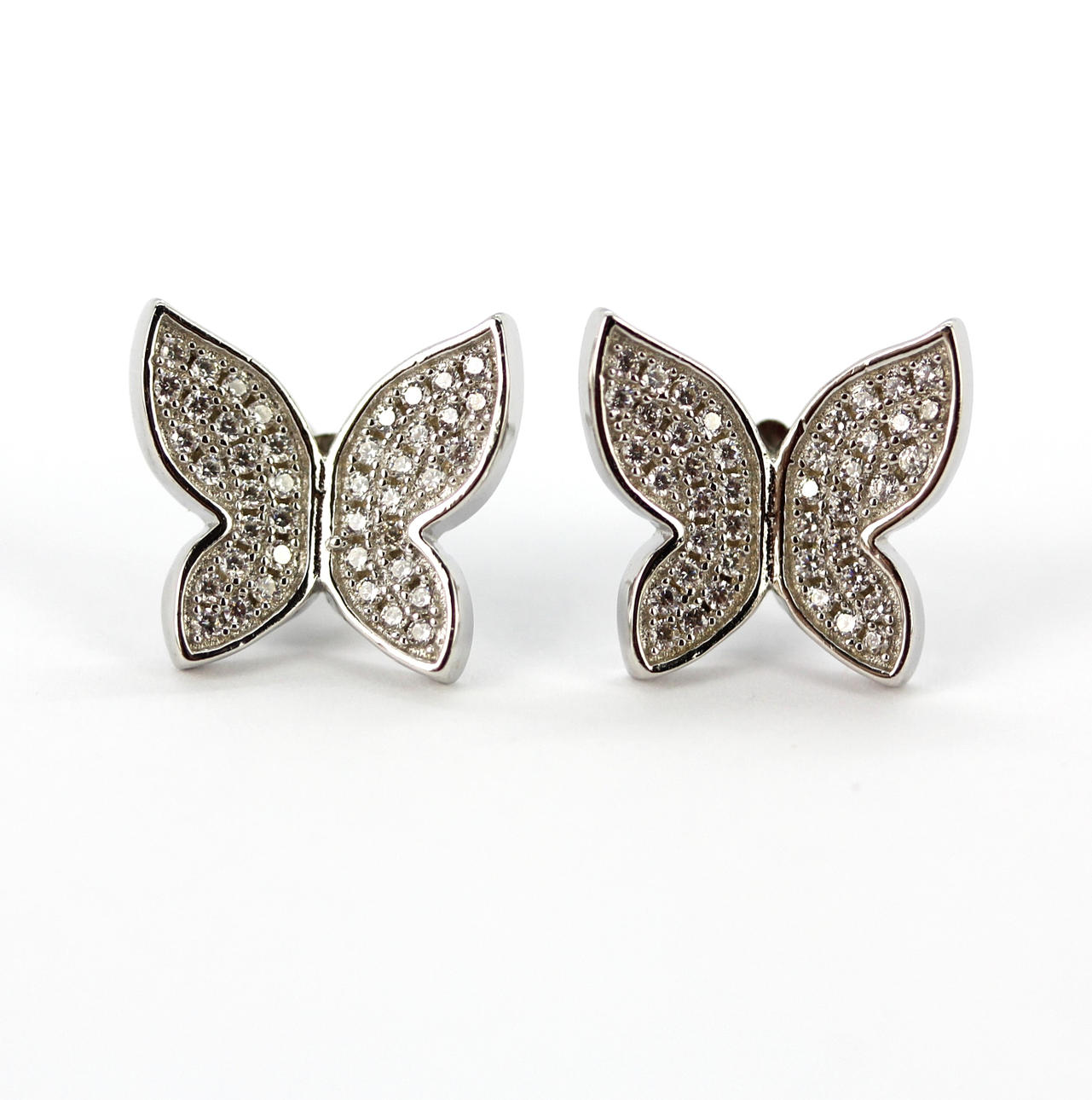 SILVER FJÄRIL ÖRHÄNGEN.