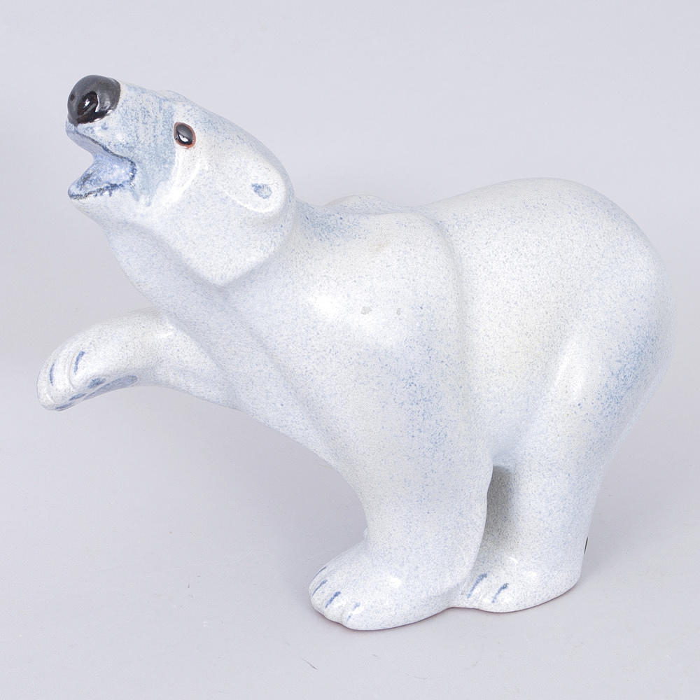 FIGURIN, isbjörn, Thomas Hellström, Nittsjö, osignerad.