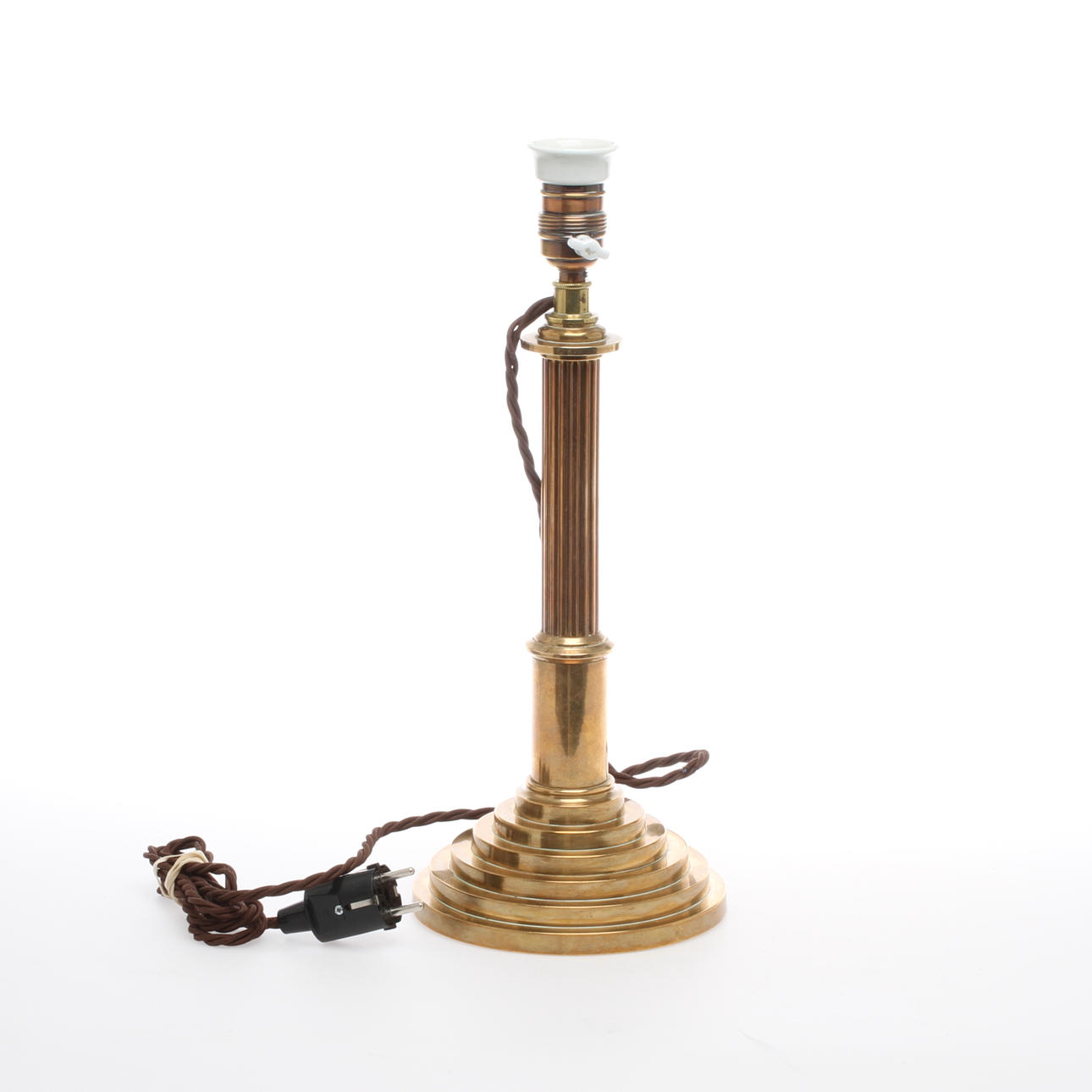 BORDSLAMPA, mässing, Skultuna, tidigt 1900-tal.