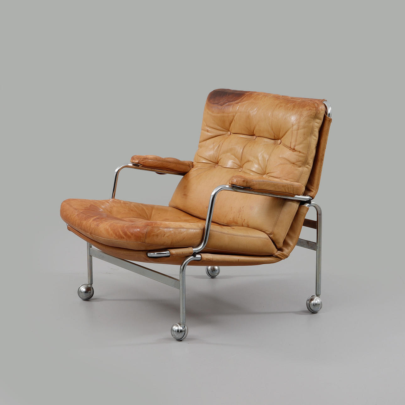 BRUNO MATHSSON. Fåtölj, "Karin" Dux.