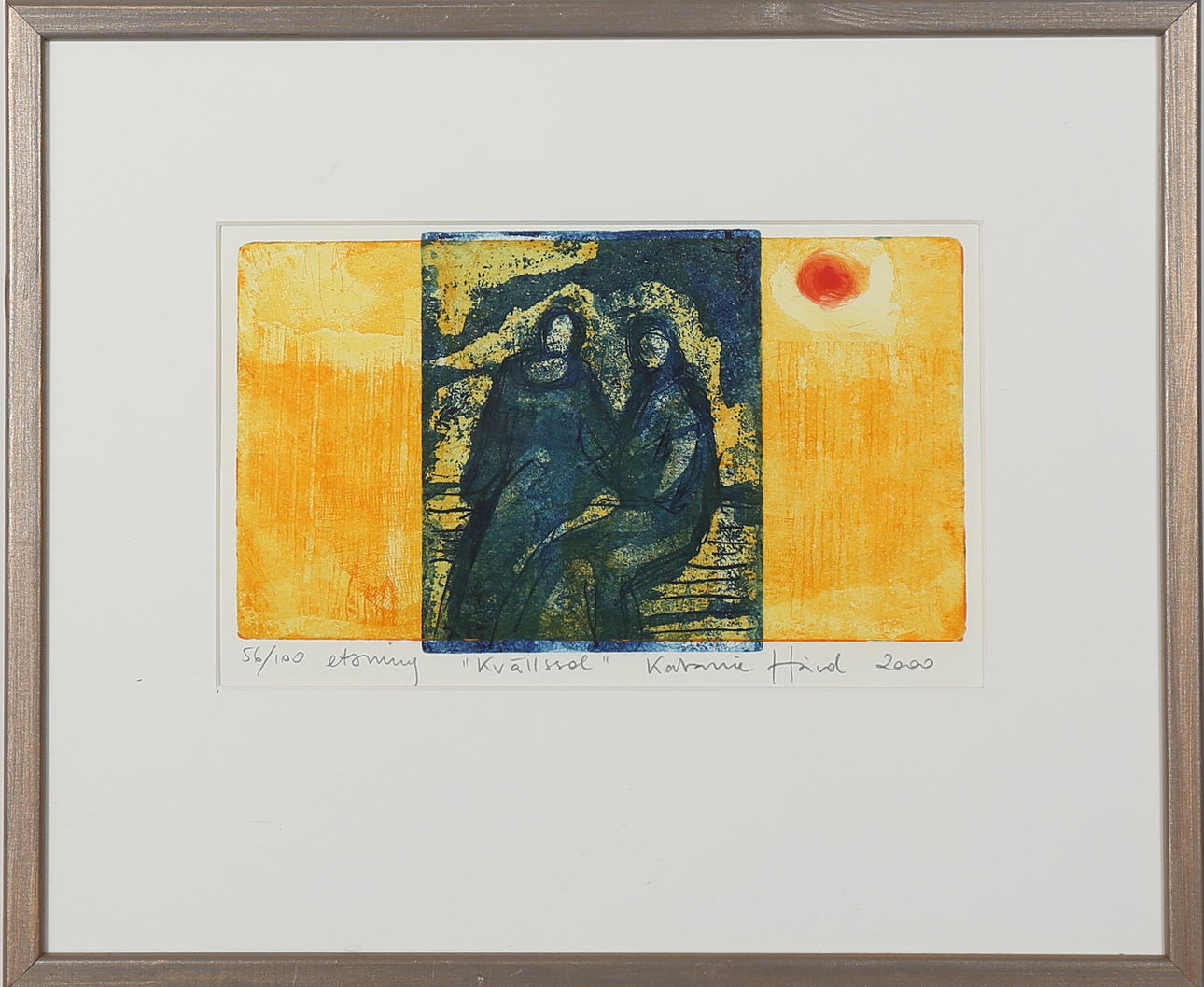 KATARINA HÅRD. "Kvällssol"färgetsning nr 56/100, signerd och daterad 2000.