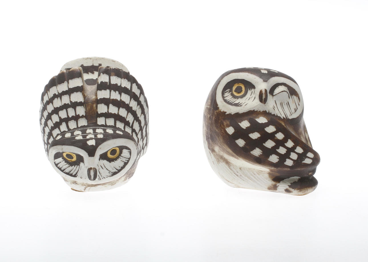 FIGURINER, 2 st, porslin, Edvard Lindahl, Gustavsbergs-studio, signerade.