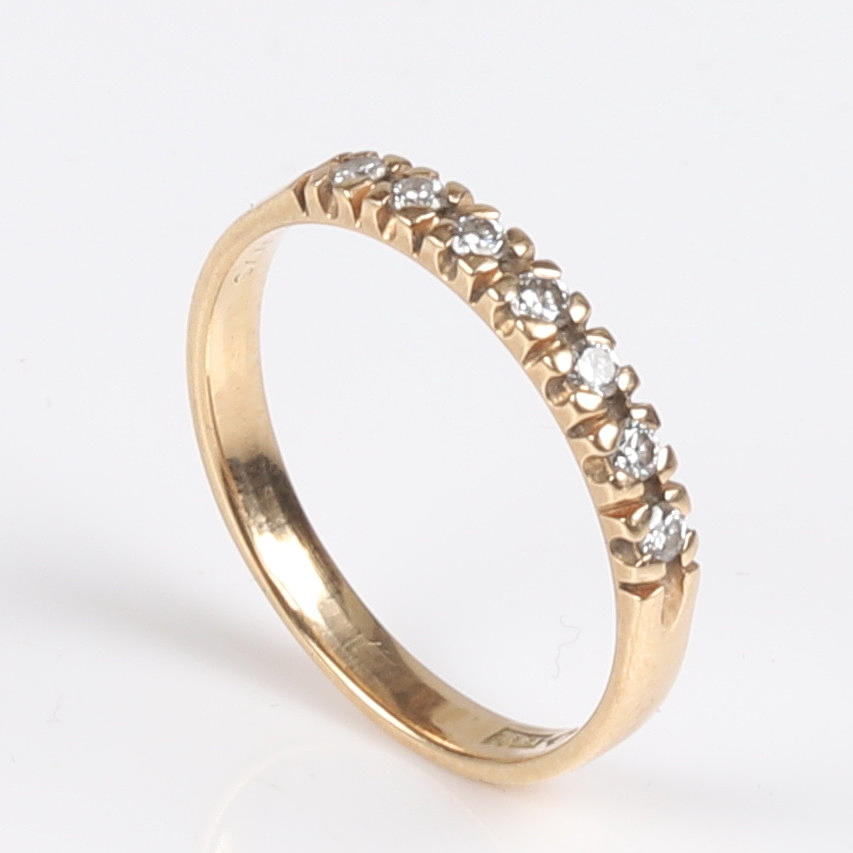 ALLIANSRING, 18K rödguld, Briljanter 0,21 ct.