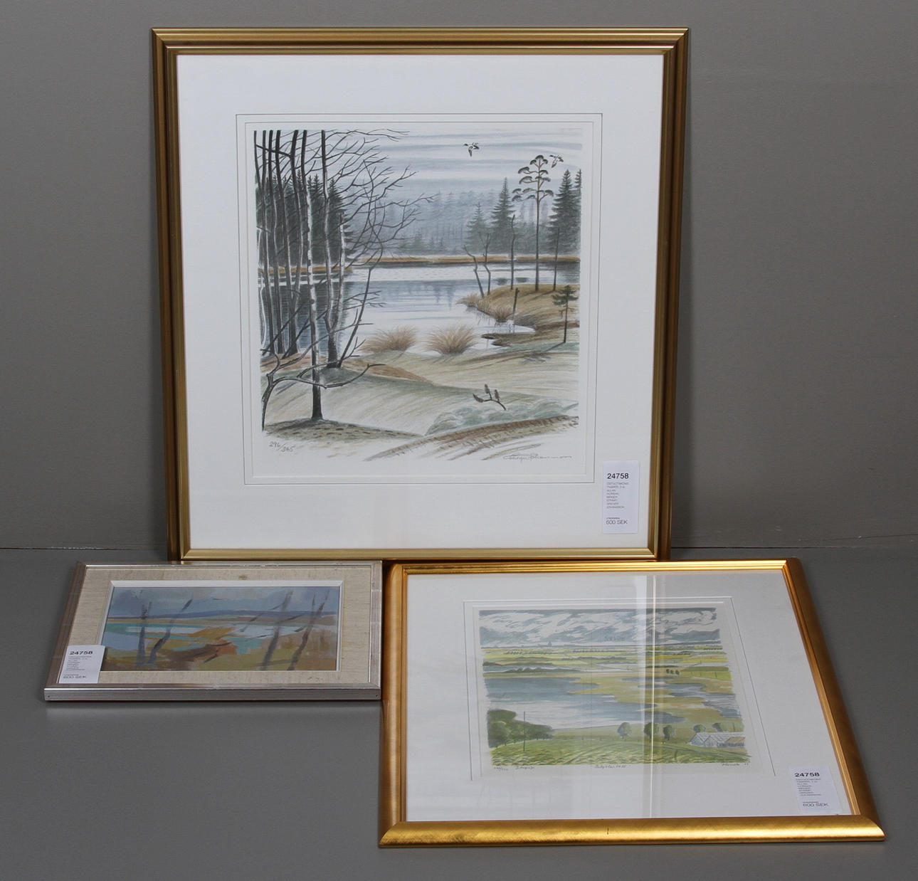 ÖSTGÖTAKONSTNÄRER, 3 st, ALLAN HORSAK, BIRGER STRÅÅT, GREGER JOHANSSON.