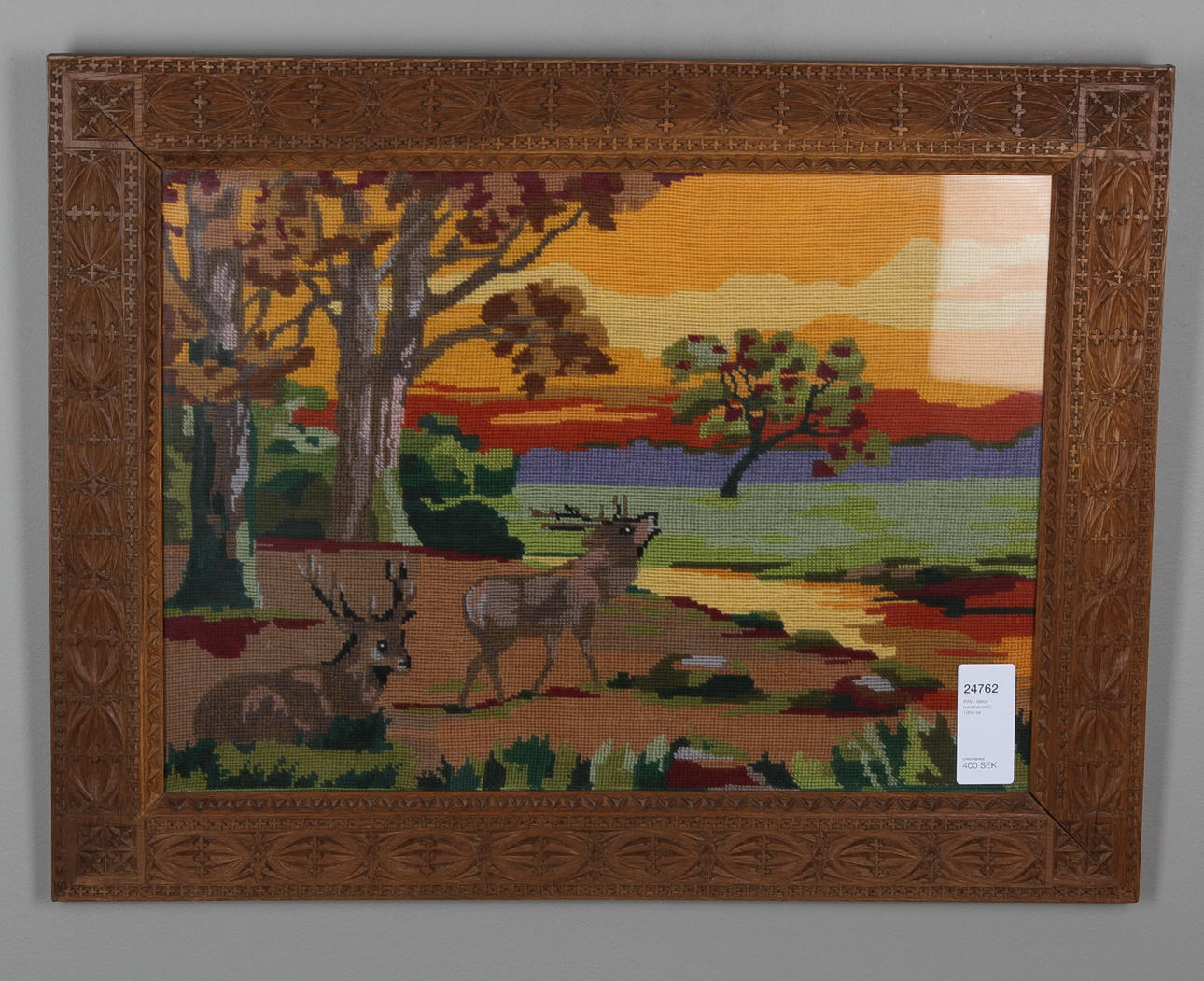 RAM, dekor med karvsnitt, 1900-tal.