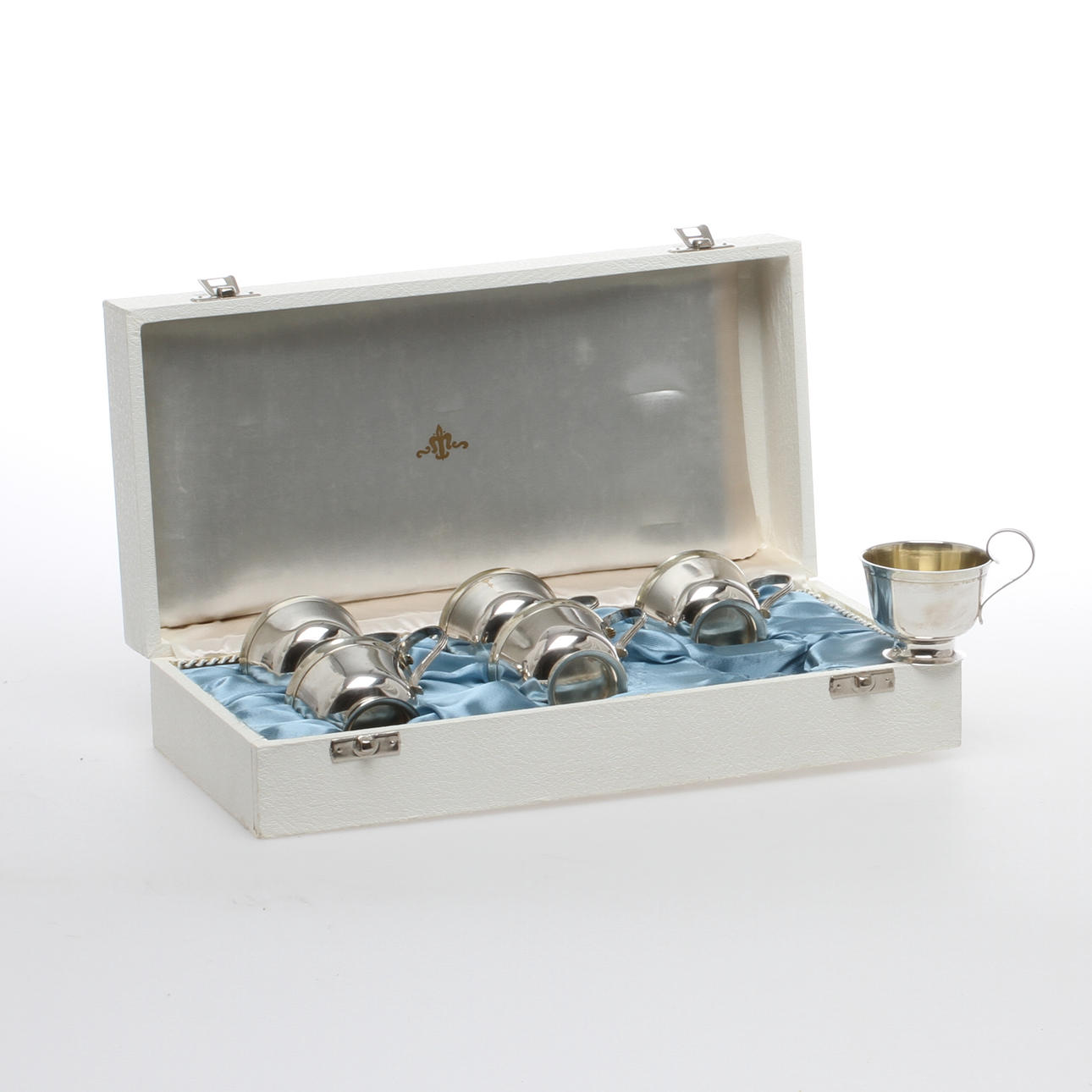 PUNSCHMUGGAR, 6 st, boliden silver.