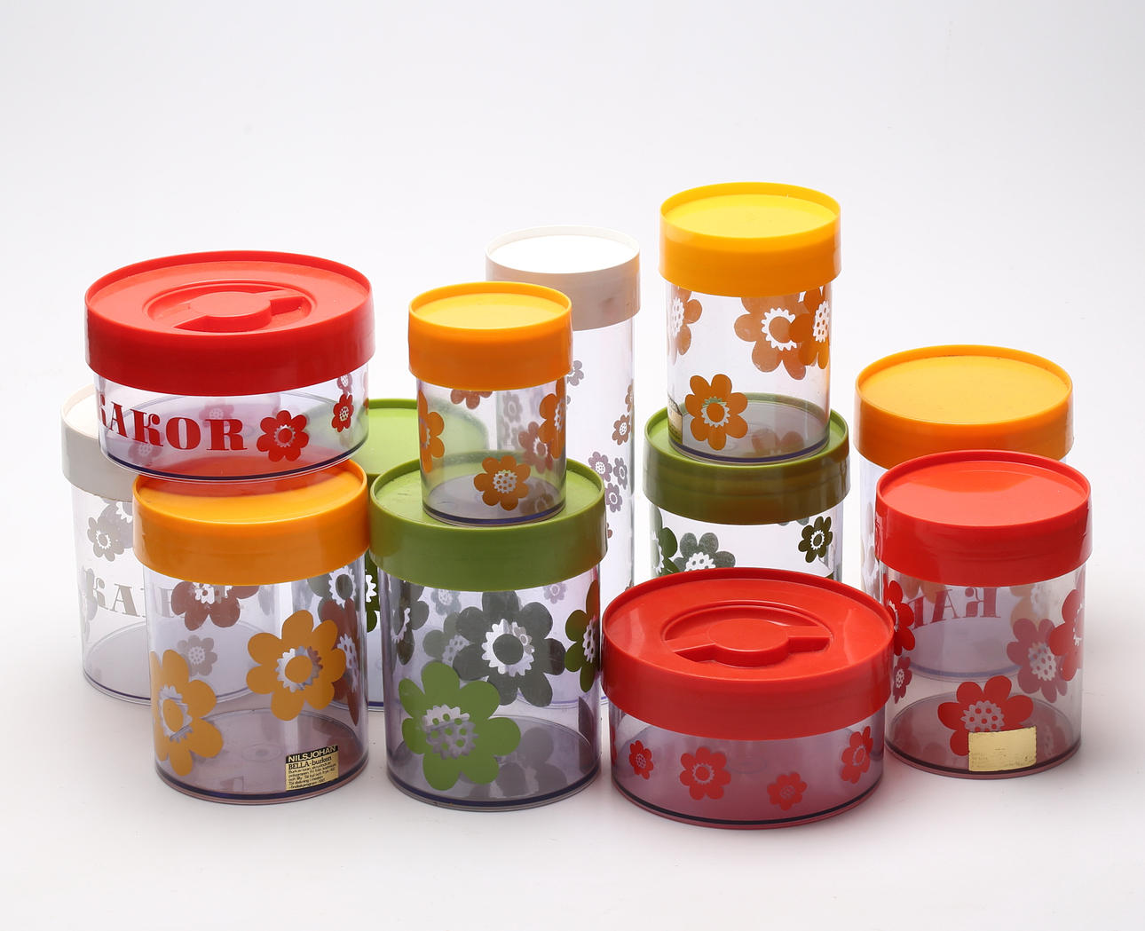 JARS, plastic, "Sally", Erik Kold, Nils Johan.