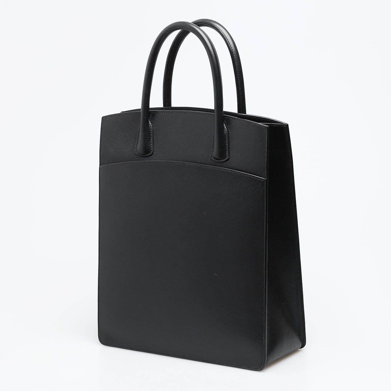 HERMÈS, White Bus Up Black Tote Bag, 2002.