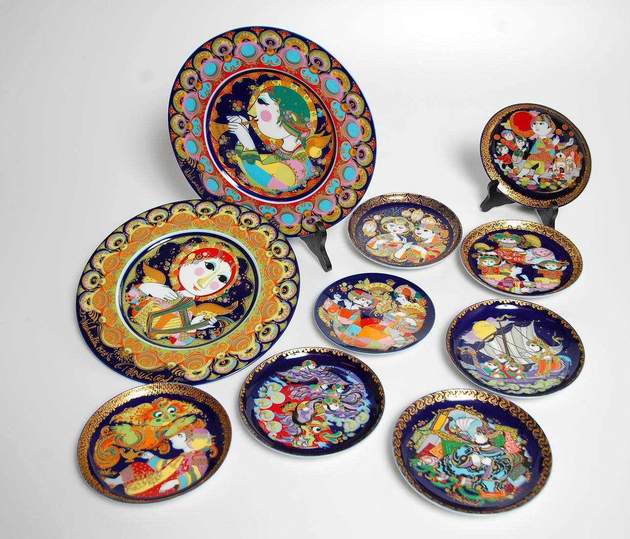 TALLRIKAR, 10 st, porslin, Björn Winbladh.