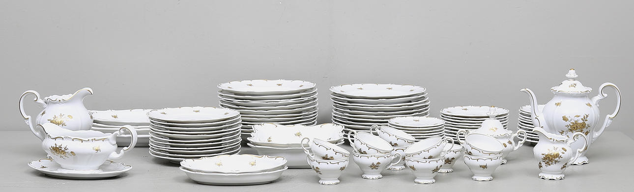 SERVIS, 81 delar, porslin, "Katharina", Weimler, Weimar, Tyskland.