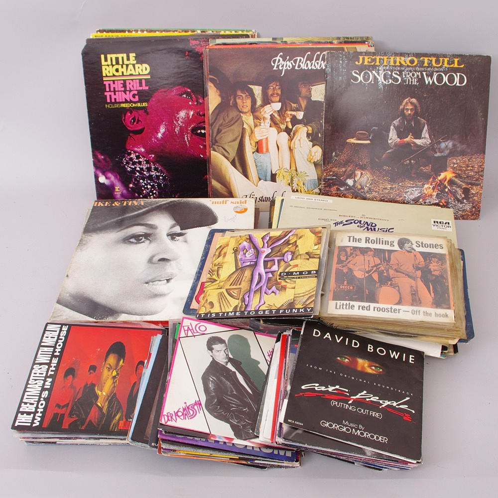 LP-SKIVOR OCH SINGLAR.