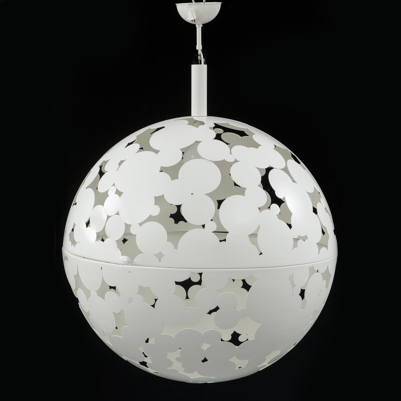 FRONT DESIGN. Ceiling light "Camouflage", white lacquered aluminium, for Zero.