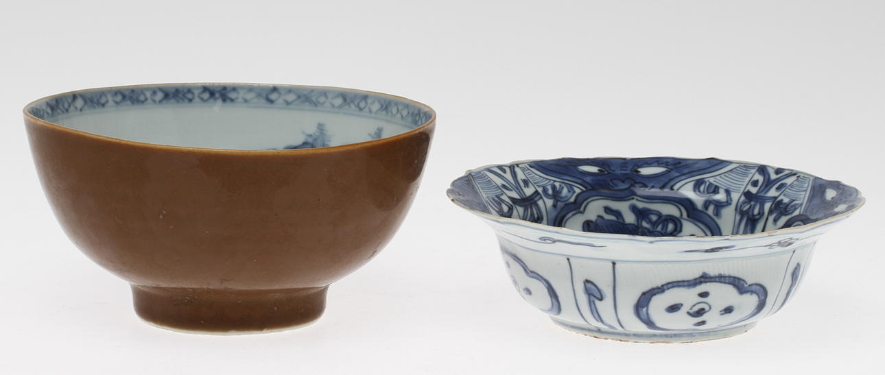 SKÅLAR, 2 st, porslin, Kina.