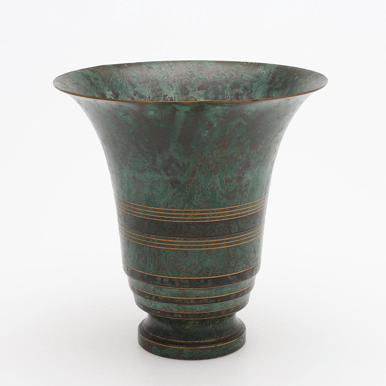 CARL SORENSEN. VASE, ART DECO, USA.