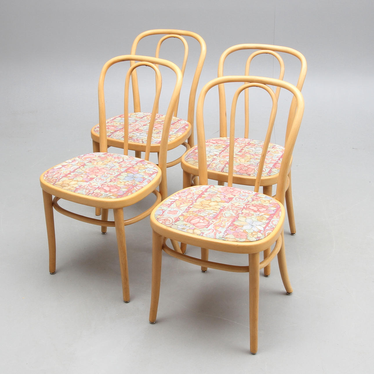 STOLAR, 4 st, böjträ, "Wien", Gemla, 1900-tal.