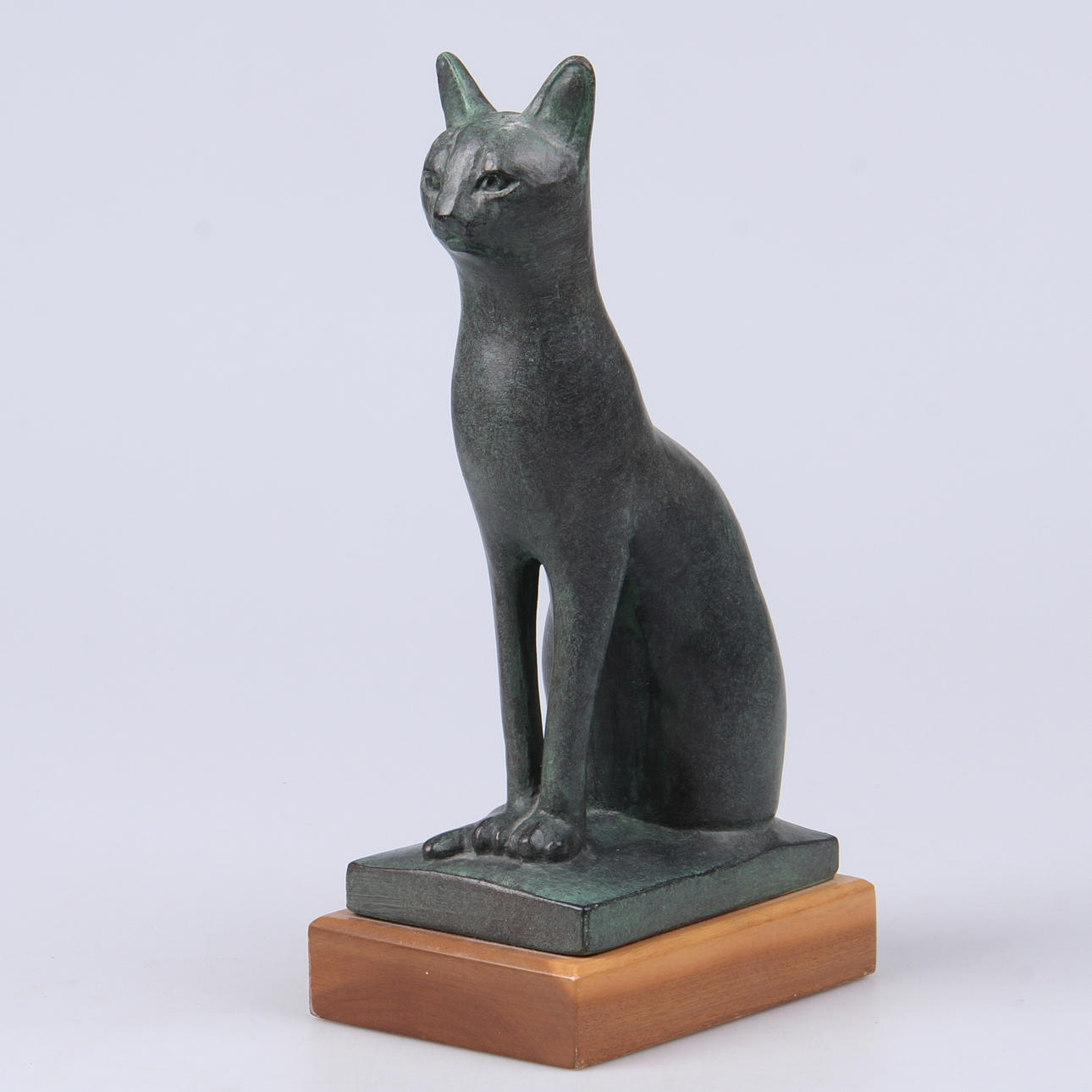 SKULPTUR, siamesisk katt, brons, Austin Prod Inc, 1965, höjd 30,5 cm.