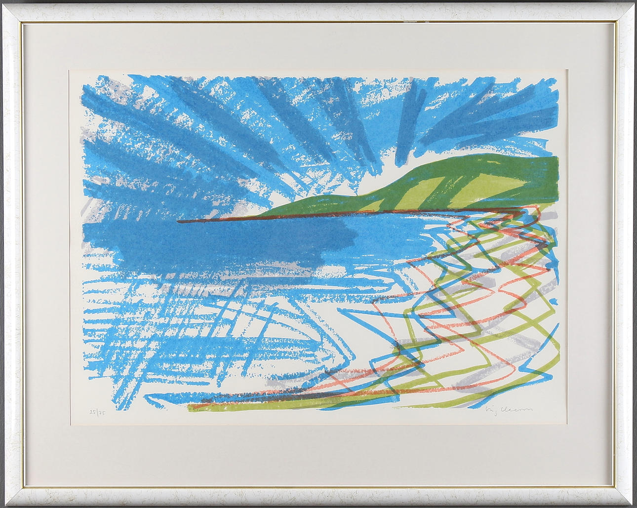 STIG CLAESSON. Litografi, signerad och numrerad 25/75.