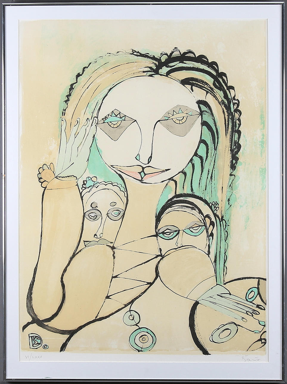 DANIEL SANO. Litografi, signerad och numrerad VI/LXXV.